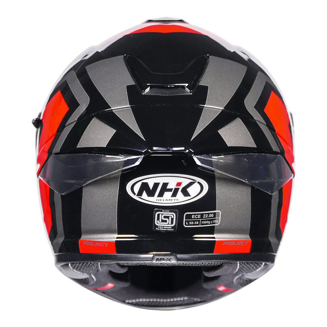 NHK K5R SHIELD BL/SILVER RED